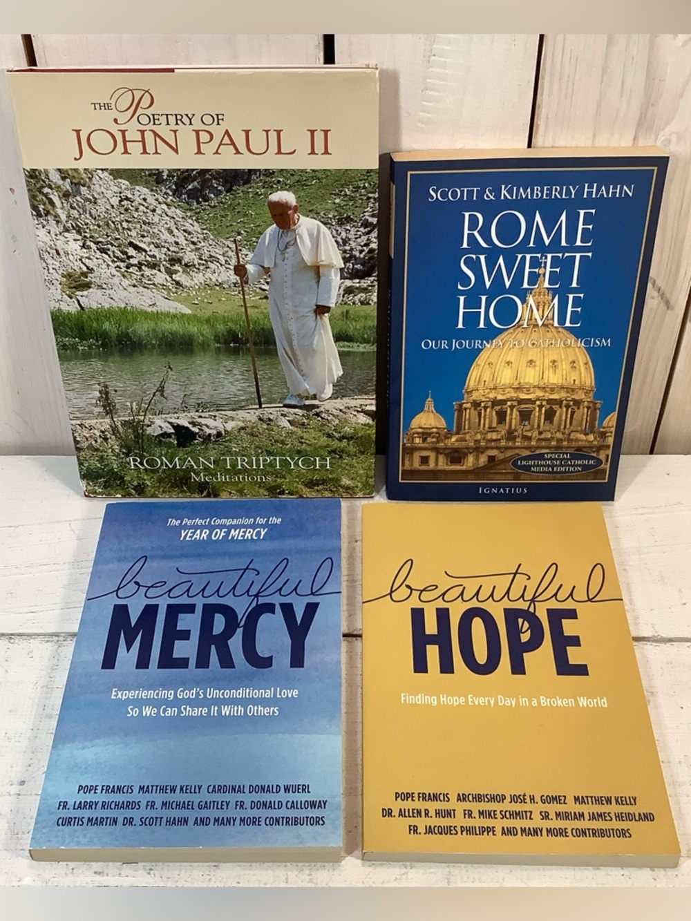 4 Catholic Religious Books Collection, Pope John Paul II